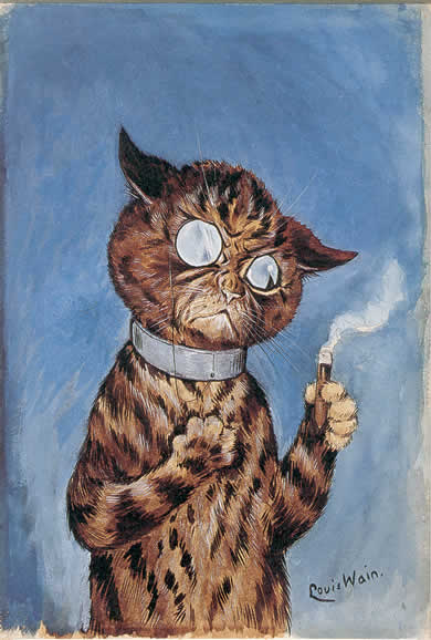390x578, 37 Kb / курящий кот