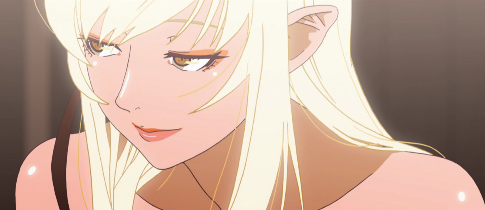 1600x695, 113 Kb / блондинка, вампирша, kizumonogatari