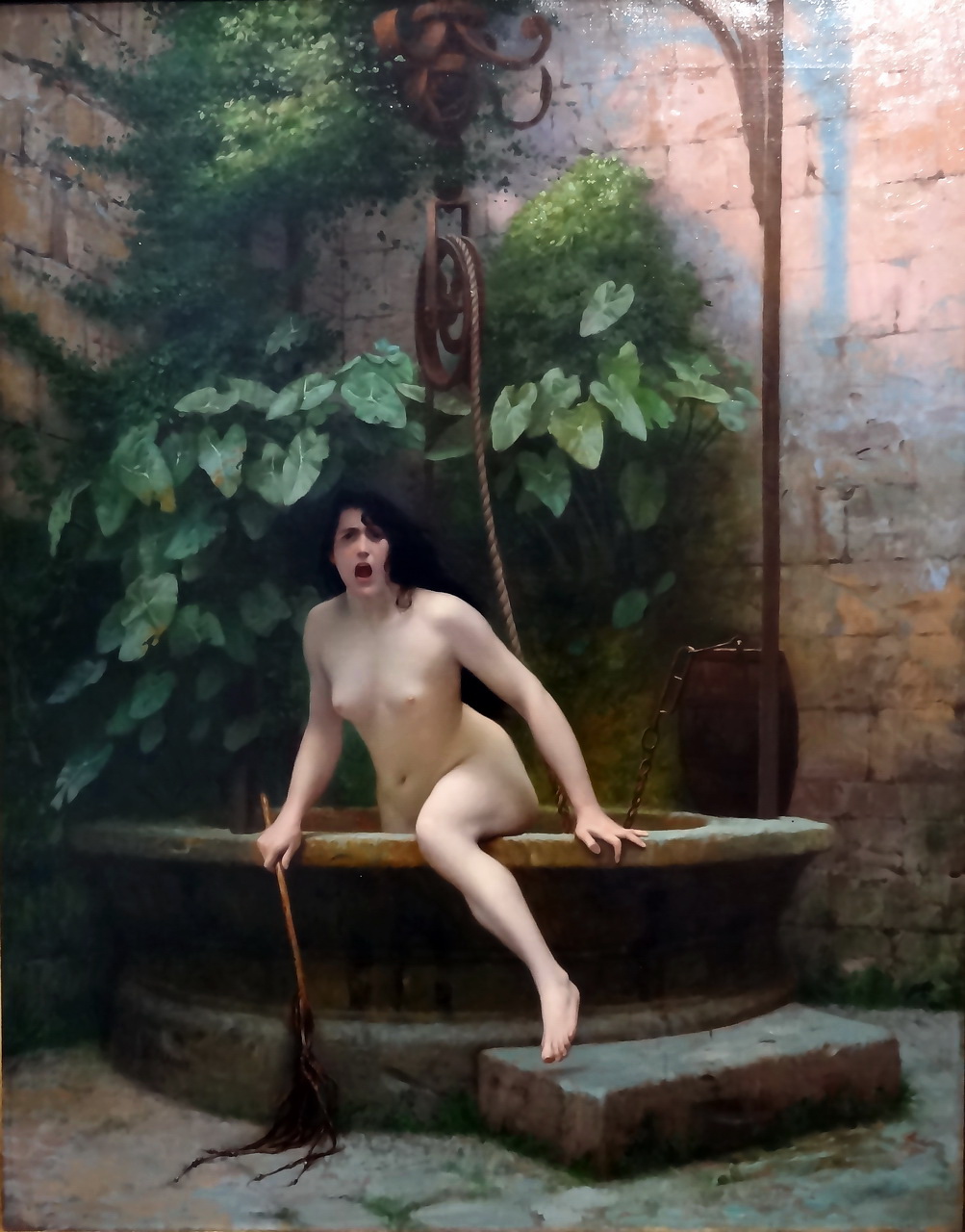 1003x1280, 292 Kb / колодец, девка, голая, картина, истина