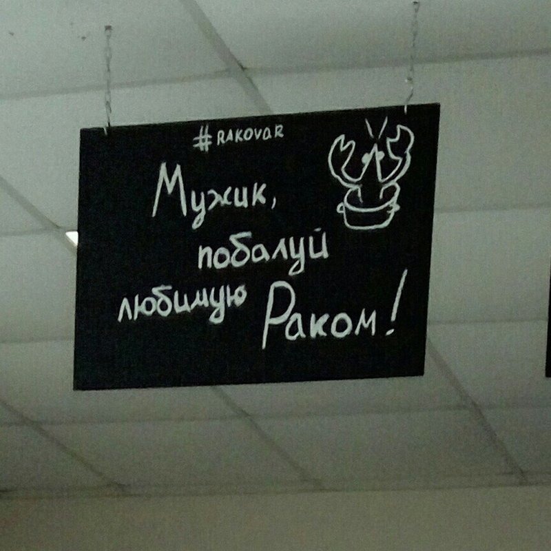 800x800, 108 Kb / Раком, объявление, потолок