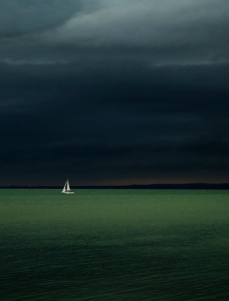 763x1000, 198 Kb / море, небо, кораблик, парус, пейзаж