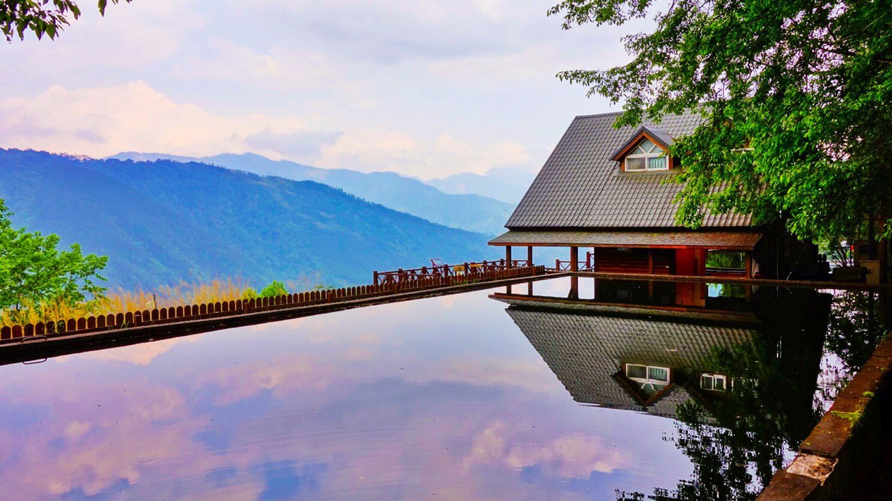 1280x719, 223 Kb / Wuling Farm, Taichung City, Taiwan, отражение, пейзаж