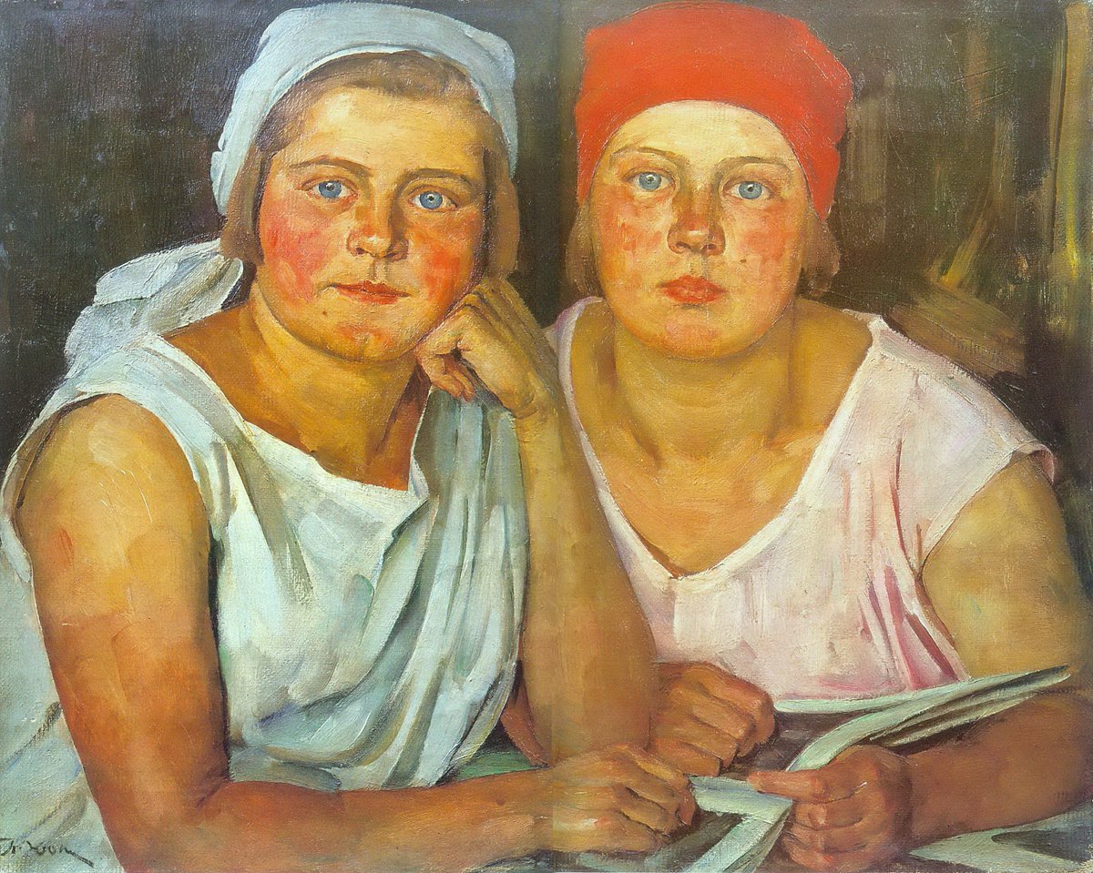1200x959, 294 Kb / ссср, соцреализм, девушки, картина