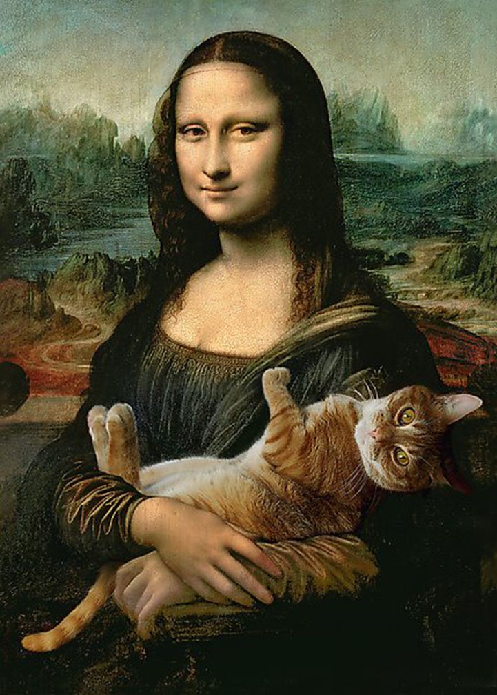 721x1008, 149 Kb / Мона, Лиза, рыжий, кот