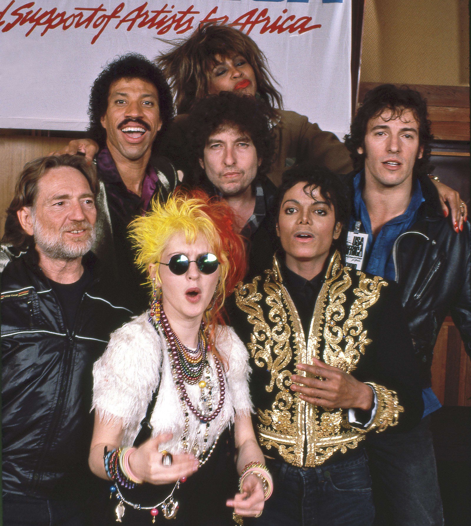 1600x1790, 633 Kb / Jackson, джексон, springsteen, turner, lionel brockman Richie Jr, cynthia ann, stephanie lauper, we are the world, коллектив, певцы, сингл