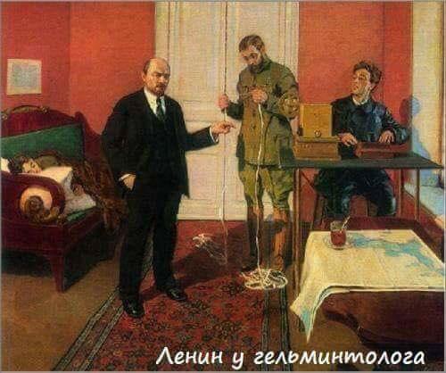 500x418, 41 Kb / ленин, гельминтолог, глисты