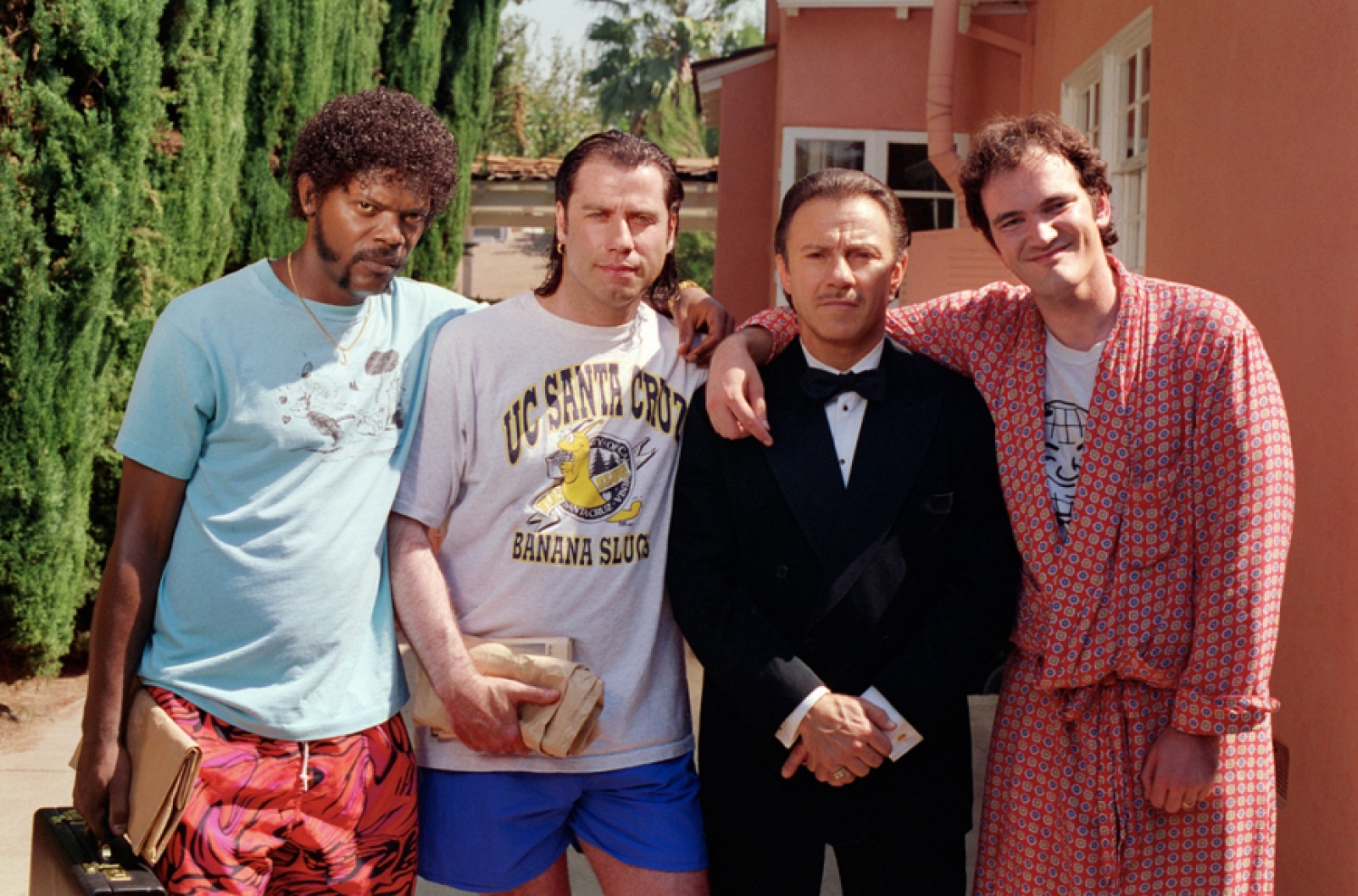 1500x990, 561 Kb / pulp fiction, криминальное чтиво, Сэмюэл Л. Джексон, Джон Траволта, Харви Кейтель, Квентин Тарантино