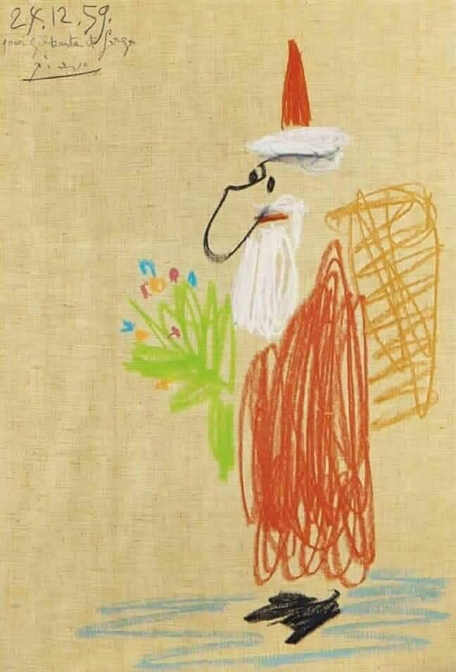 648x954, 147 Kb / Пабло Пикассо, Санта-Клаус, 1959