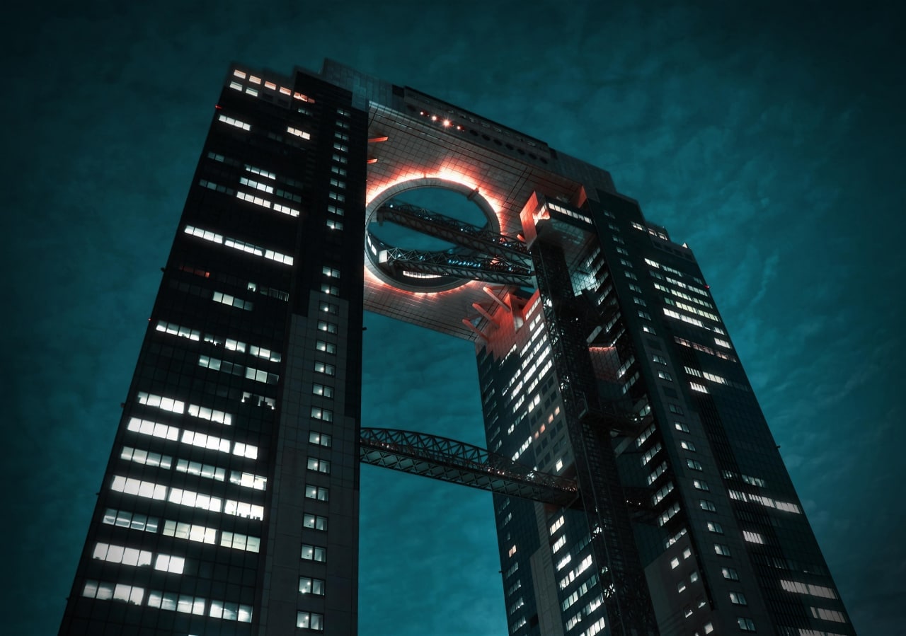 1280x899, 129 Kb / Umeda Sky Tower, Осака, небоскрёб