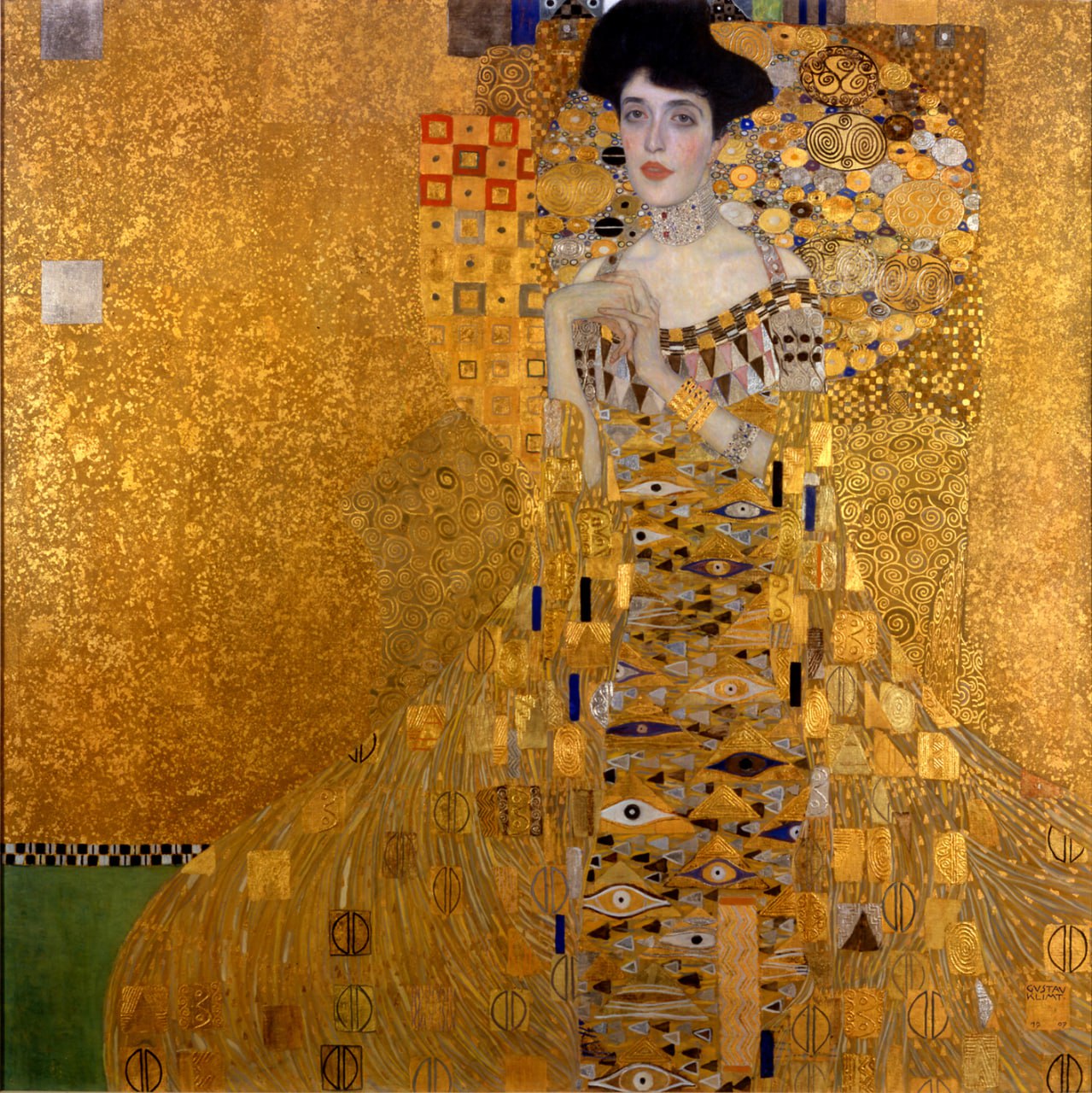 1279x1280, 435 Kb / Густав Климт, Золотая Адель, золото, картина