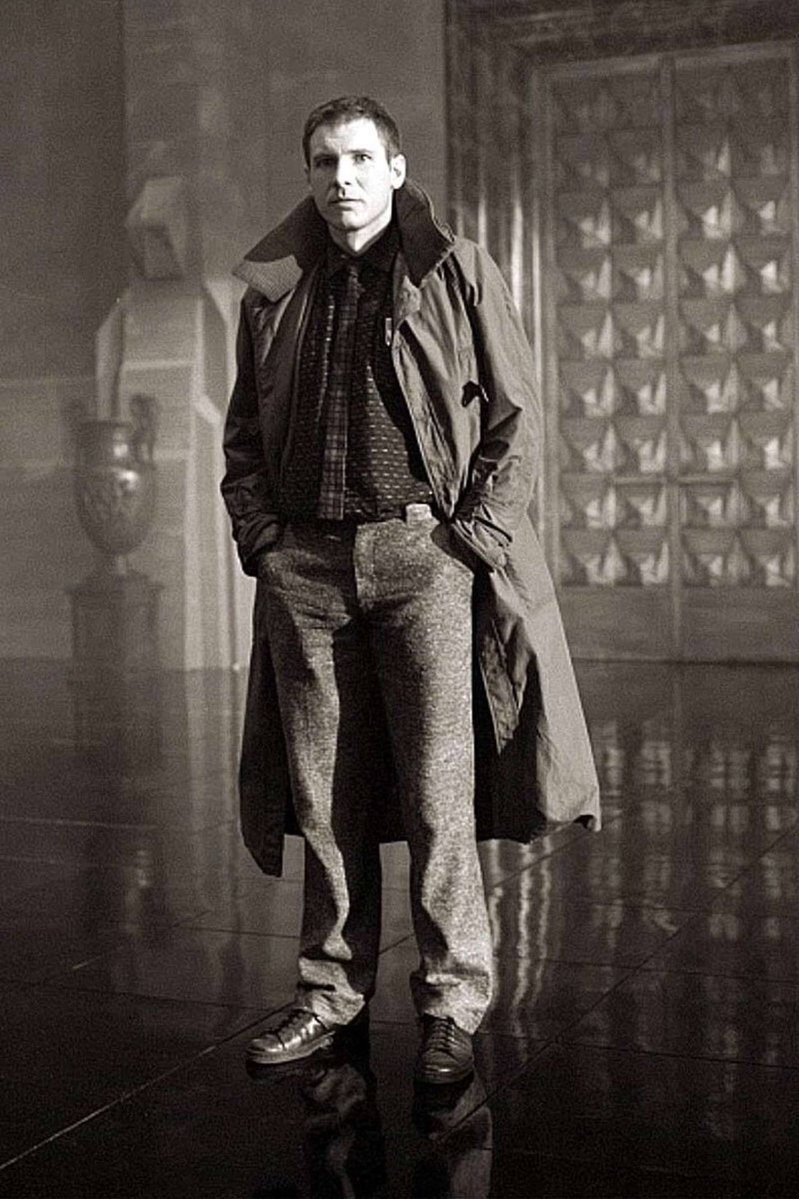 799x1199, 172 Kb / Харрисон Форд, blade runner, ваза, рубашка, плащ, бегущий по лезвию