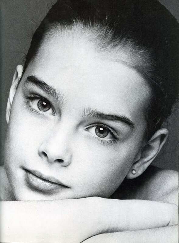 589x800, 85 Kb / ч/б, девочка, Брук Шилдс, Brooke Shields