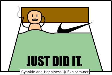 392x265, 12 Kb / Nike, комикс, найк, постель