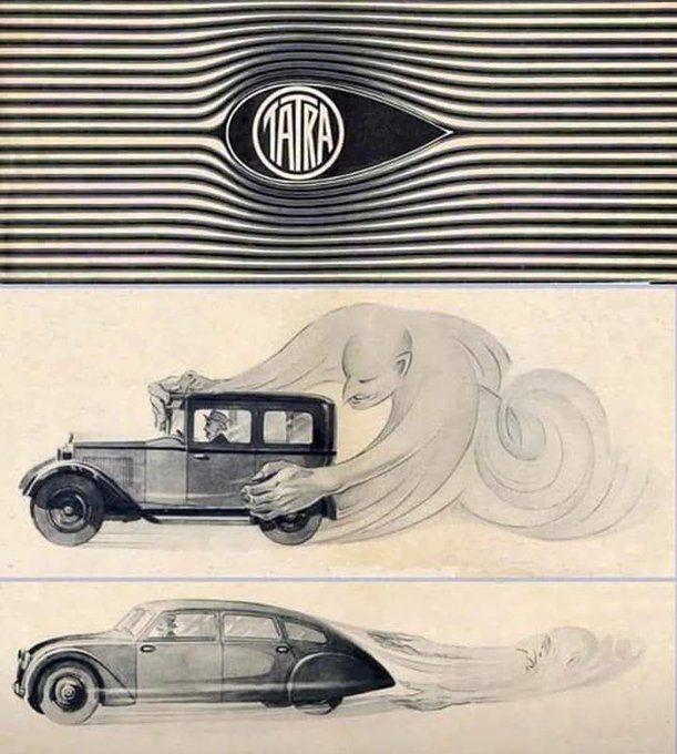 611x680, 73 Kb / автомобиль, классика, ретро, Tatra, аэродинамика