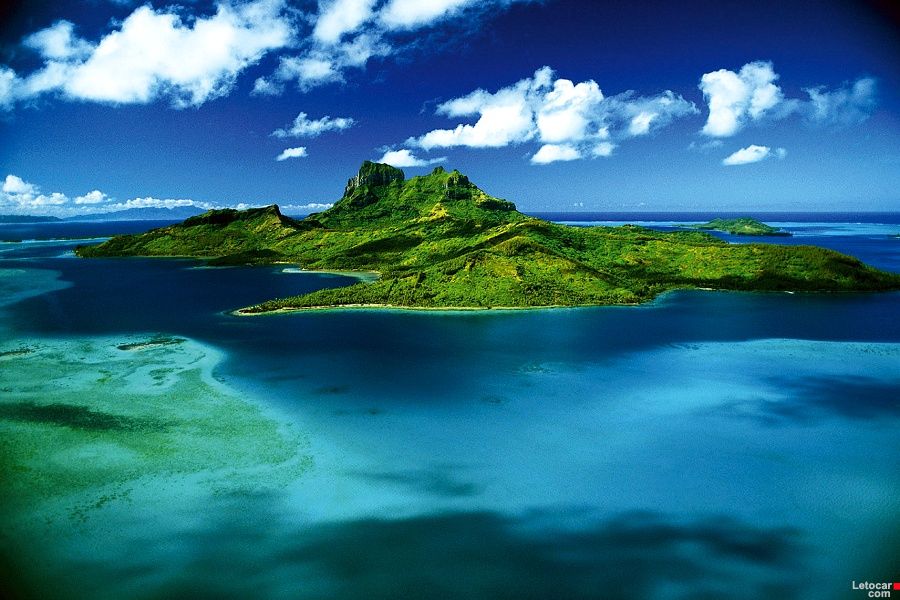 900x600, 99 Kb / остров, море, небо, облака