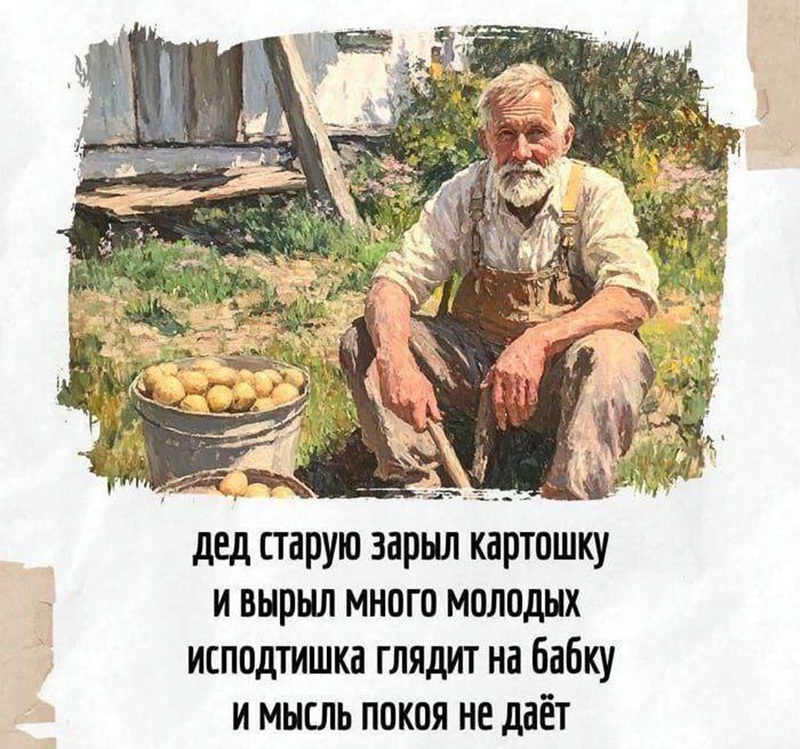 800x749, 219 Kb / дед, бабка, картошка