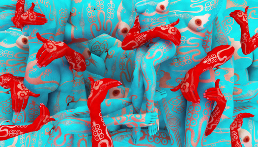 525x300, 177 Kb / сиськи, бодиарт