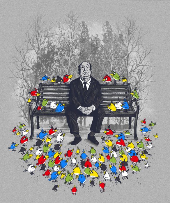 584x700, 104 Kb / Хичкок, птицы, энгри бирдс