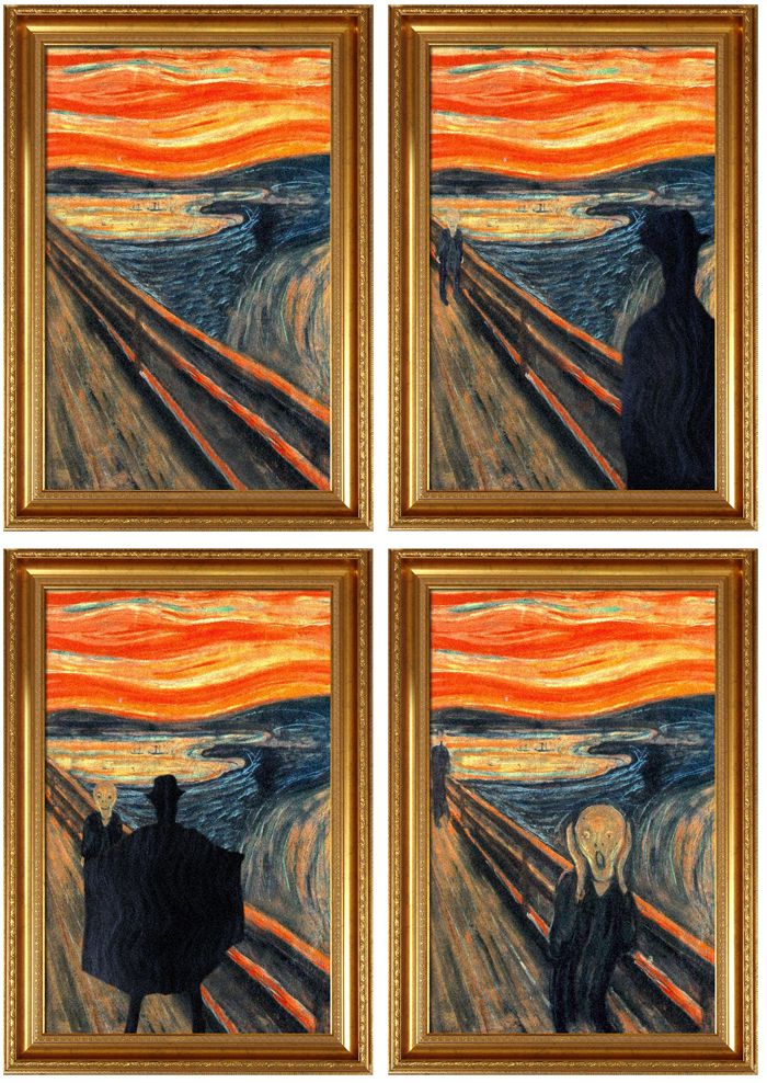 700x988, 185 Kb / крик, мунк, картина, эксгибиционист, полиптих