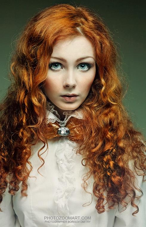 490x759, 73 Kb / девушка, рыжая, кудряшки, портрет