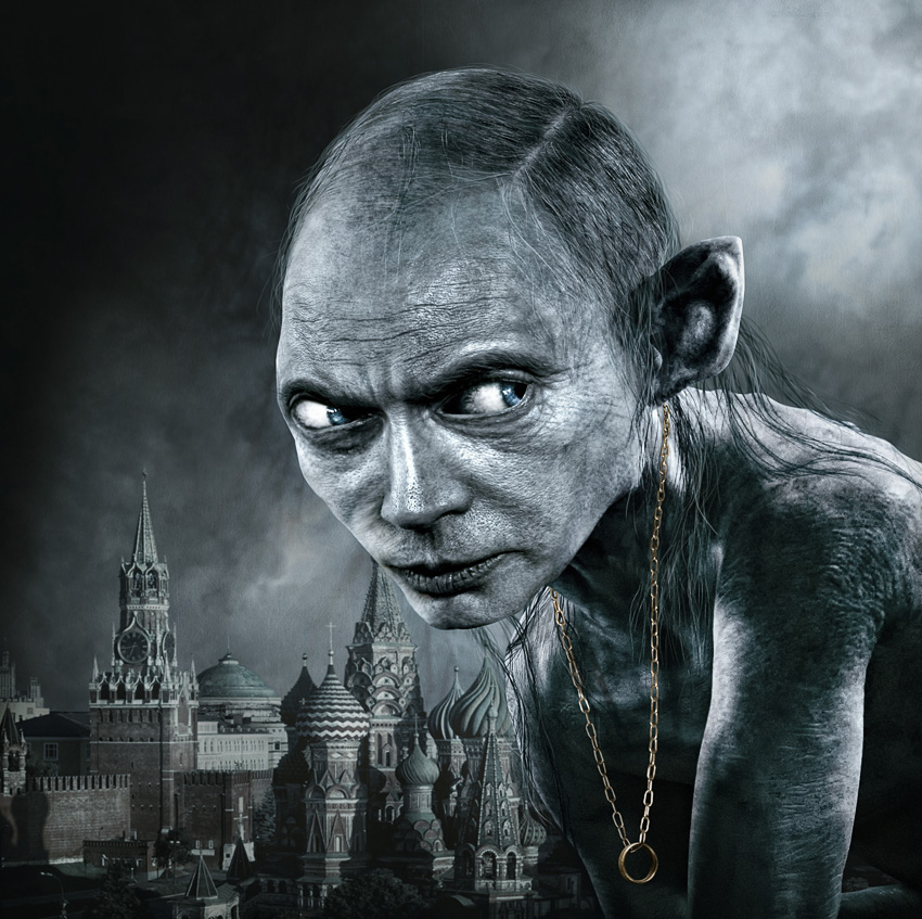 850x847, 279 Kb / путин, фотошоп, голлум, властелин кольца