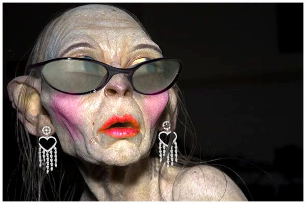 600x400, 46 Kb / горлум, макияж