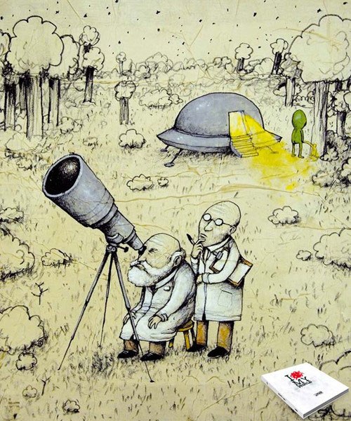 500x600, 112 Kb / ученые, нло, телескоп, инопланетяне