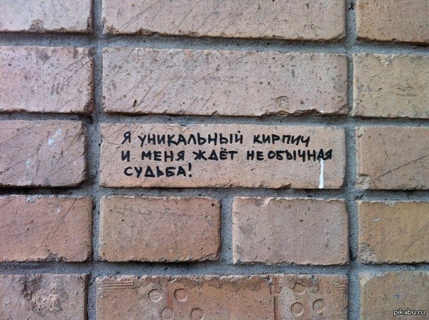 604x451, 98 Kb / оптимист, кирпич, судьба, уникальный