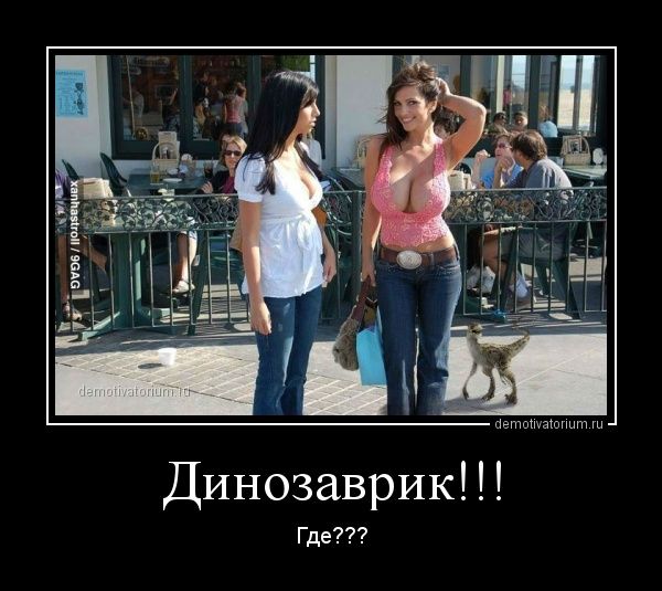 600x535, 62 Kb / демотиватор, динозавр, брюнетка