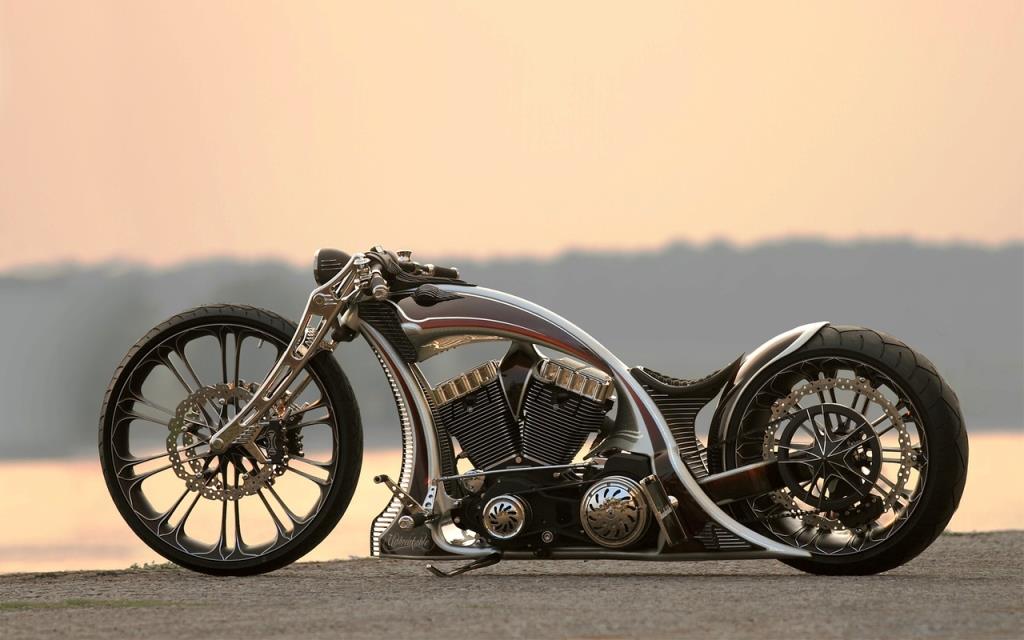 1024x640, 74 Kb / мотоцикл, thunderbike, unbreakable, байк, andreas, bergerforth, закат