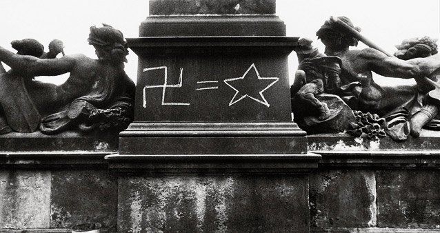 638x338, 64 Kb / Пражская, весна, 1968г, свастика, звезда