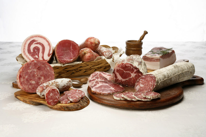 849x566, 97 Kb / мясо, колбаса, сало, вкусно, полезно, слюноотделение