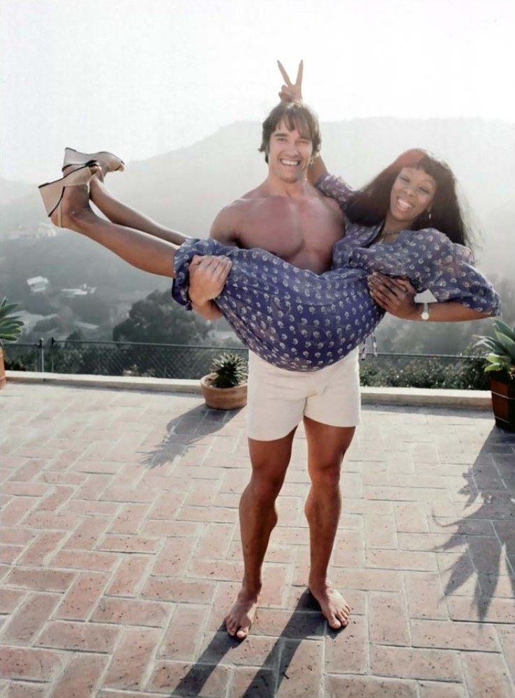 738x1000, 128 Kb / арнольд шварценеггер, donna summer, Донна Саммер