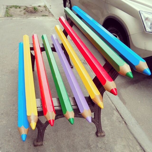 640x640, 62 Kb / скамейка, лавочка, карандаш