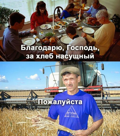 506x574, 97 Kb / хлеб, господь, благодарность, пожалуйста, комбайнёр