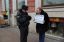 полиция, столовая, протест, плакат, изнасилование, пикет