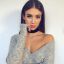 чокер, свитер, взгляд, плечо, lorena rae