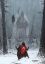 воины, рыцари, снег, лес, повешеный, Jakub Rozalski