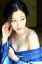 японка, кимоно, голубой, Yumi Sugimoto