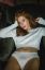 рыжая, кофта, трусы, кресло, madeline ford, мэделин форд
