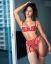 чулки, кружева, тату, красное, брюнетка, Katya Elise Henry