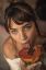 фрукт, язык, лицо, Isadora Marcolla, лижет, папайя