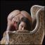 попа, тату, кресло, Katrina Marie