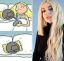 подушка, кот, волосы, Ava Max