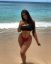 Море, красное, чёрное, брюнетка, пирсинг, Cali Noelle