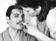 Фредди Меркьюри, Freddie Mercury, Фаррух Булсара,ножницы, стрижка, усы, ч/б, халат