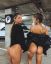 паркинг, попа, кожанка, девушки, Mathilde Tantot, Pauline Tantot