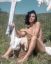 брюнетка, корзина, белье, голая, трава, Natasha Eklove