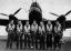 ч/б, самолет, бомбардировщик, Авро Ланкастер, Avro Lancaster, пилот, радист, хвостовой стрелок, Англия, Великобритания