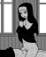 монашка, ч/б, гиф, gif